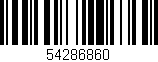 Código de barras (EAN, GTIN, SKU, ISBN): '54286860'