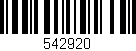 Código de barras (EAN, GTIN, SKU, ISBN): '542920'