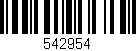 Código de barras (EAN, GTIN, SKU, ISBN): '542954'