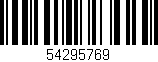 Código de barras (EAN, GTIN, SKU, ISBN): '54295769'