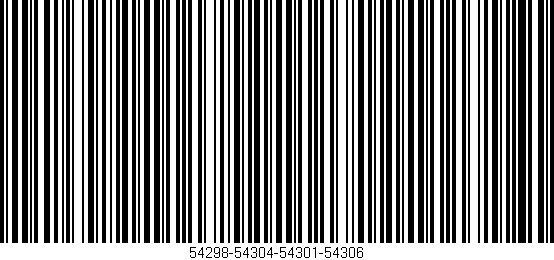 Código de barras (EAN, GTIN, SKU, ISBN): '54298-54304-54301-54306'