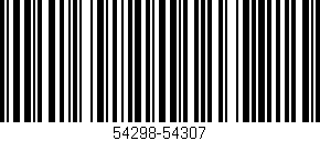 Código de barras (EAN, GTIN, SKU, ISBN): '54298-54307'