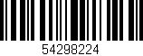 Código de barras (EAN, GTIN, SKU, ISBN): '54298224'
