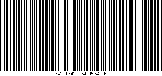 Código de barras (EAN, GTIN, SKU, ISBN): '54299-54302-54305-54306'