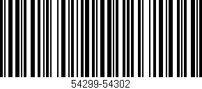 Código de barras (EAN, GTIN, SKU, ISBN): '54299-54302'