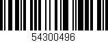 Código de barras (EAN, GTIN, SKU, ISBN): '54300496'