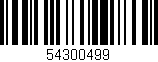 Código de barras (EAN, GTIN, SKU, ISBN): '54300499'