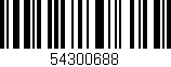 Código de barras (EAN, GTIN, SKU, ISBN): '54300688'