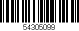 Código de barras (EAN, GTIN, SKU, ISBN): '54305099'
