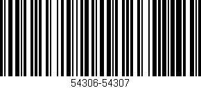 Código de barras (EAN, GTIN, SKU, ISBN): '54306-54307'