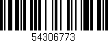 Código de barras (EAN, GTIN, SKU, ISBN): '54306773'