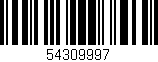 Código de barras (EAN, GTIN, SKU, ISBN): '54309997'