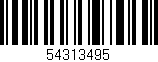 Código de barras (EAN, GTIN, SKU, ISBN): '54313495'