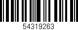 Código de barras (EAN, GTIN, SKU, ISBN): '54319263'
