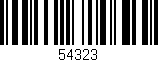 Código de barras (EAN, GTIN, SKU, ISBN): '54323'