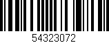 Código de barras (EAN, GTIN, SKU, ISBN): '54323072'