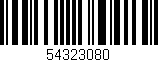 Código de barras (EAN, GTIN, SKU, ISBN): '54323080'