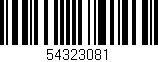 Código de barras (EAN, GTIN, SKU, ISBN): '54323081'