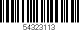 Código de barras (EAN, GTIN, SKU, ISBN): '54323113'