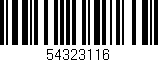 Código de barras (EAN, GTIN, SKU, ISBN): '54323116'