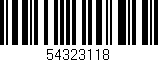 Código de barras (EAN, GTIN, SKU, ISBN): '54323118'