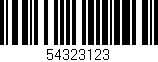 Código de barras (EAN, GTIN, SKU, ISBN): '54323123'
