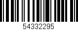 Código de barras (EAN, GTIN, SKU, ISBN): '54332295'