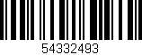 Código de barras (EAN, GTIN, SKU, ISBN): '54332493'