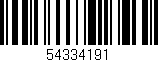 Código de barras (EAN, GTIN, SKU, ISBN): '54334191'