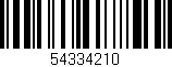 Código de barras (EAN, GTIN, SKU, ISBN): '54334210'