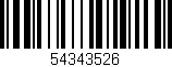 Código de barras (EAN, GTIN, SKU, ISBN): '54343526'