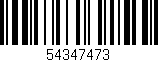 Código de barras (EAN, GTIN, SKU, ISBN): '54347473'