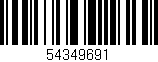Código de barras (EAN, GTIN, SKU, ISBN): '54349691'