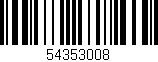 Código de barras (EAN, GTIN, SKU, ISBN): '54353008'