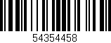 Código de barras (EAN, GTIN, SKU, ISBN): '54354458'