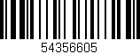 Código de barras (EAN, GTIN, SKU, ISBN): '54356605'