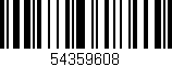 Código de barras (EAN, GTIN, SKU, ISBN): '54359608'