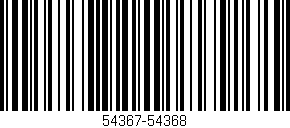 Código de barras (EAN, GTIN, SKU, ISBN): '54367-54368'