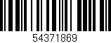 Código de barras (EAN, GTIN, SKU, ISBN): '54371869'
