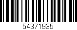 Código de barras (EAN, GTIN, SKU, ISBN): '54371935'