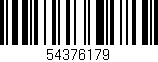 Código de barras (EAN, GTIN, SKU, ISBN): '54376179'