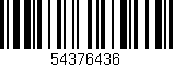 Código de barras (EAN, GTIN, SKU, ISBN): '54376436'