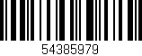 Código de barras (EAN, GTIN, SKU, ISBN): '54385979'