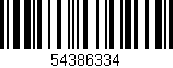 Código de barras (EAN, GTIN, SKU, ISBN): '54386334'
