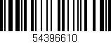 Código de barras (EAN, GTIN, SKU, ISBN): '54396610'
