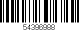 Código de barras (EAN, GTIN, SKU, ISBN): '54396988'
