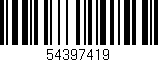 Código de barras (EAN, GTIN, SKU, ISBN): '54397419'