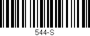 Código de barras (EAN, GTIN, SKU, ISBN): '544-S'