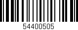 Código de barras (EAN, GTIN, SKU, ISBN): '54400505'
