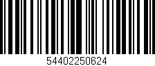 Código de barras (EAN, GTIN, SKU, ISBN): '54402250624'